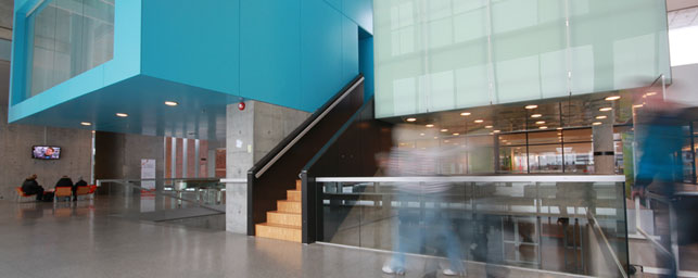 Photo of the interior of Østfold University College Photo of the interior of Østfold University College