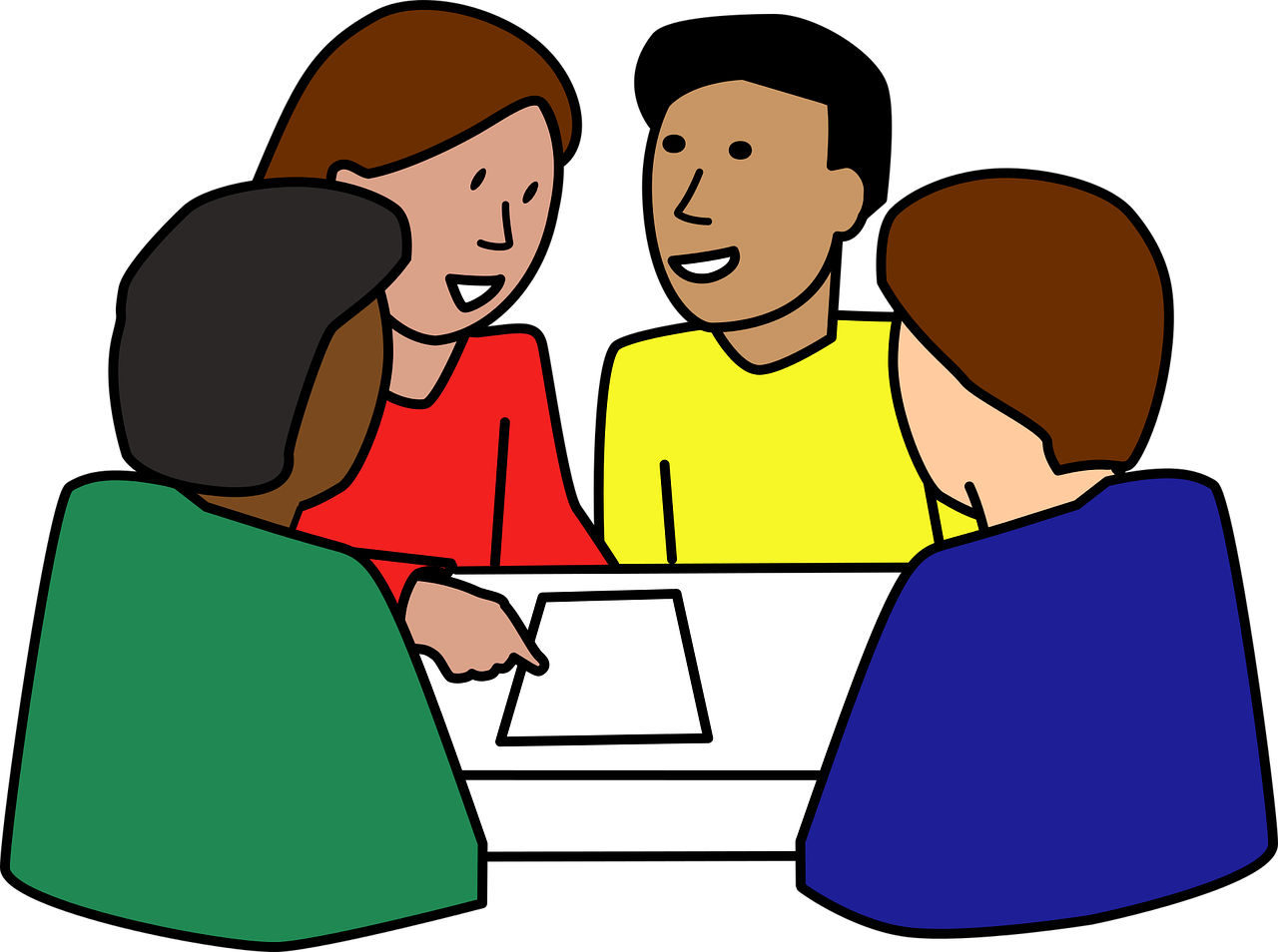 multicultural group in a meeting
