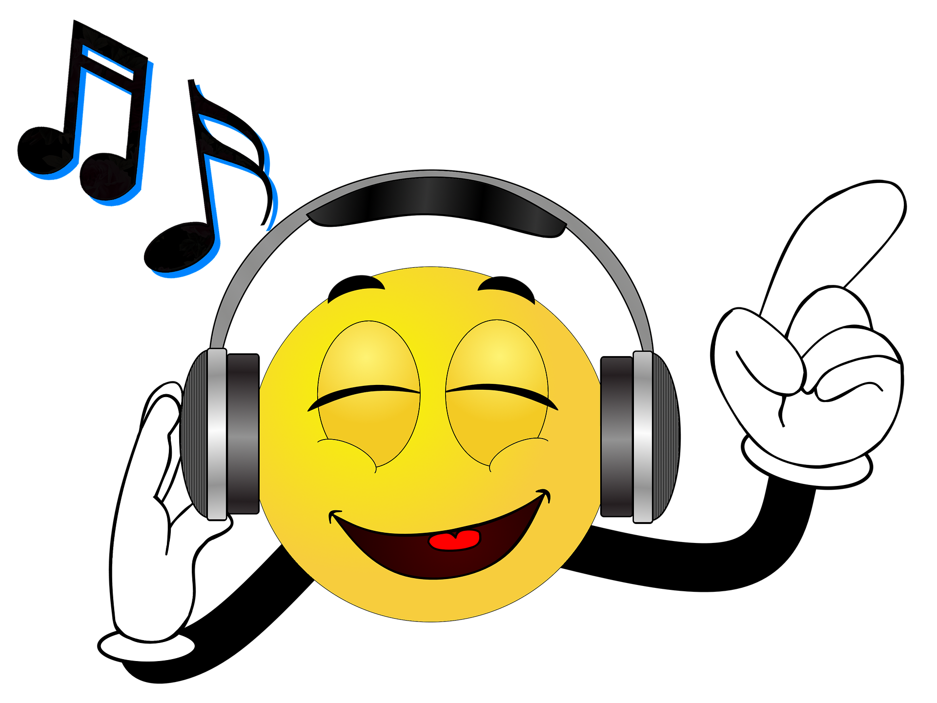 emoji listening to music