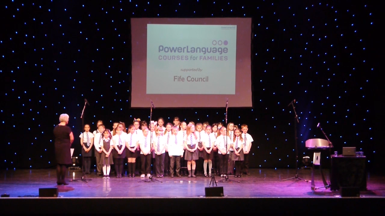 Photo from launch event at Alhambra Theatre Dunfermline